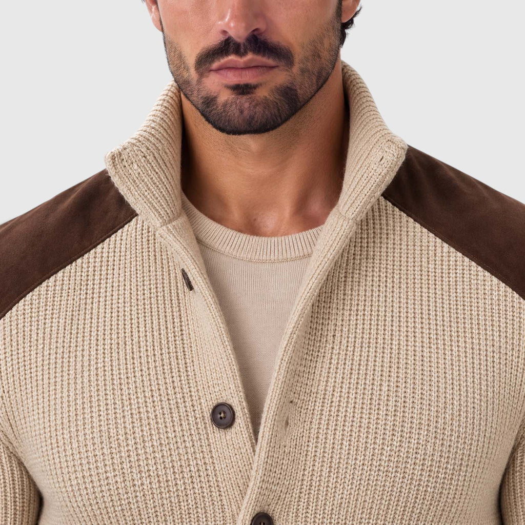 Monvaline | Men’s Tailored Knit Blazer for Smart Casual Outfits