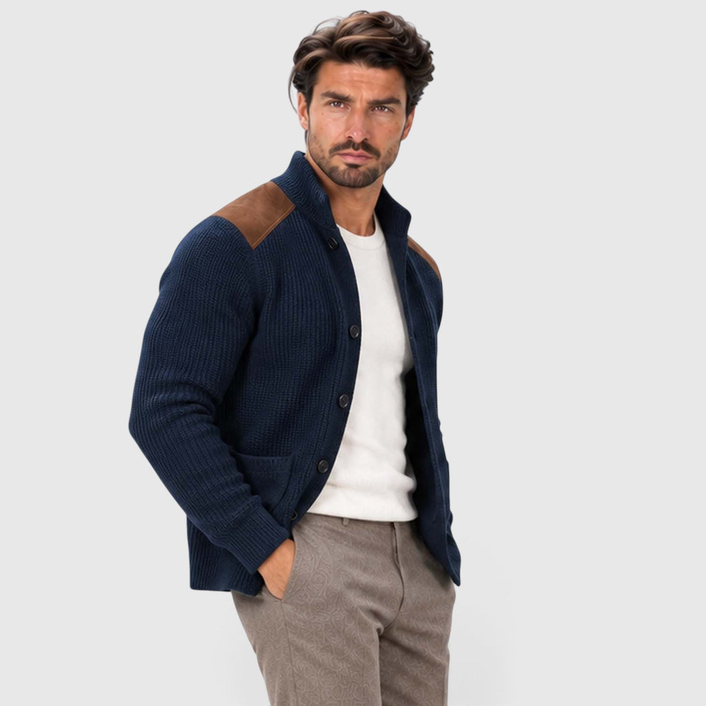 Monvaline | Men’s Tailored Knit Blazer for Smart Casual Outfits
