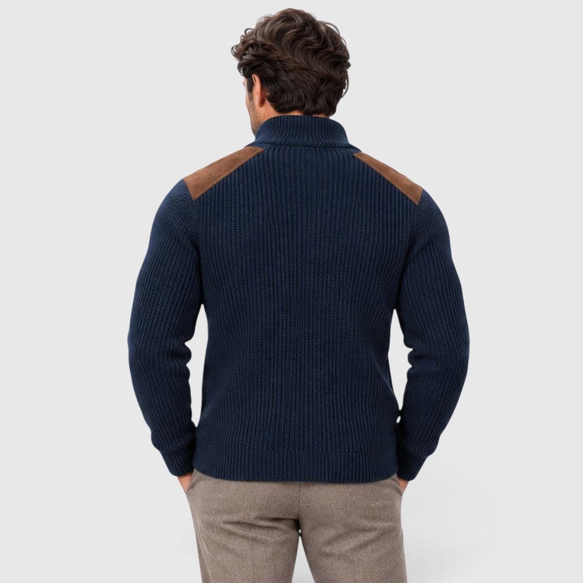 Monvaline | Men’s Tailored Knit Blazer for Smart Casual Outfits
