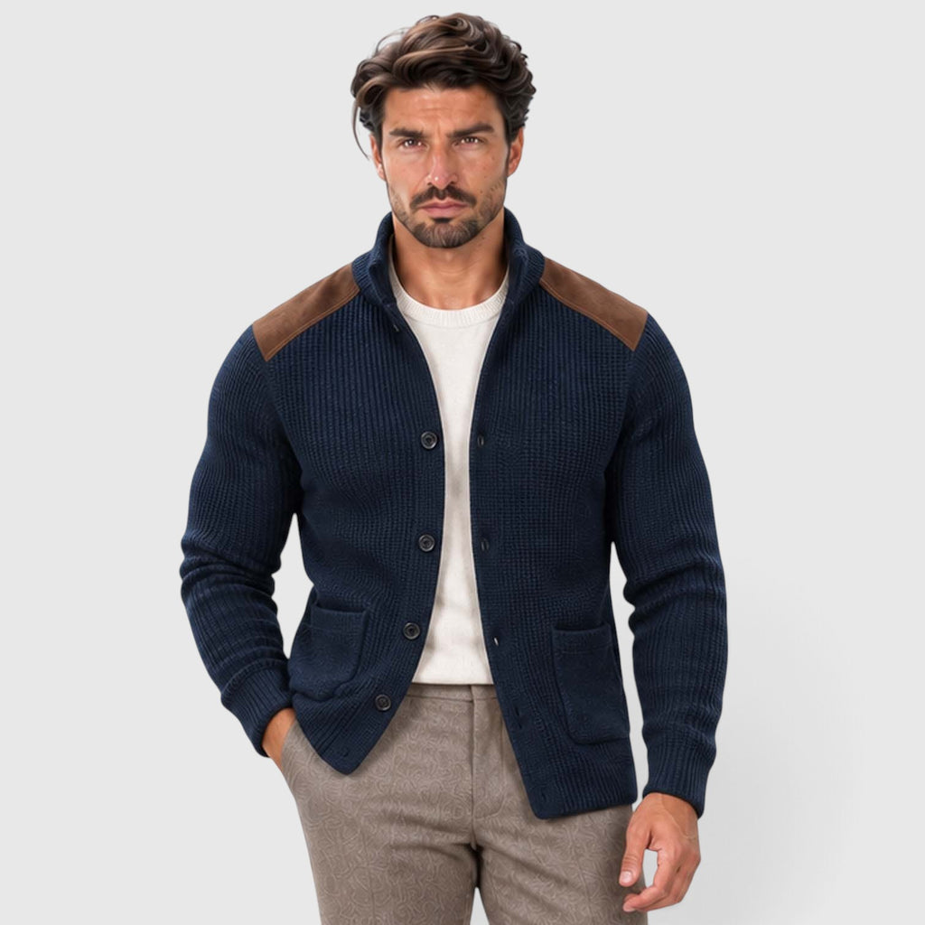 Monvaline | Men’s Tailored Knit Blazer for Smart Casual Outfits