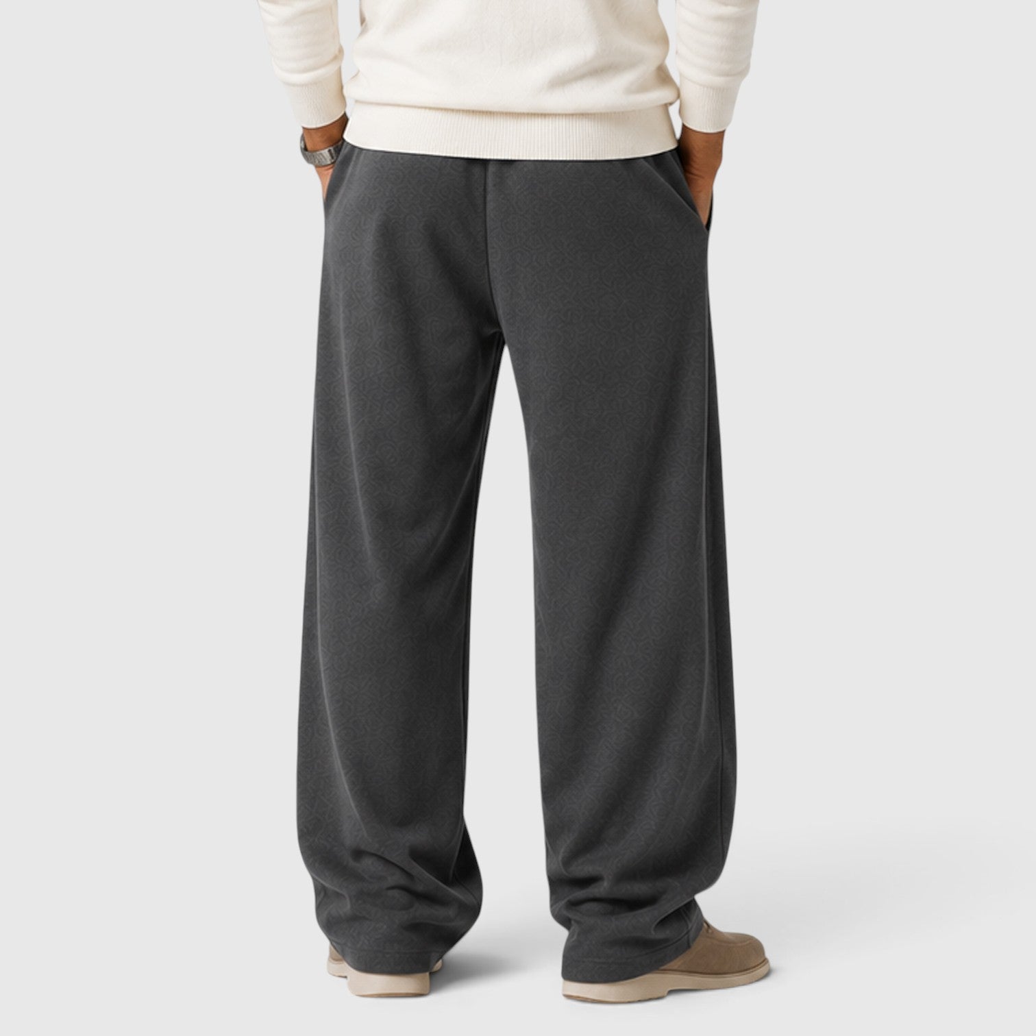 Monvaline | Men’s Thick Knit Jogger Trousers for Warmth and Casual Wear