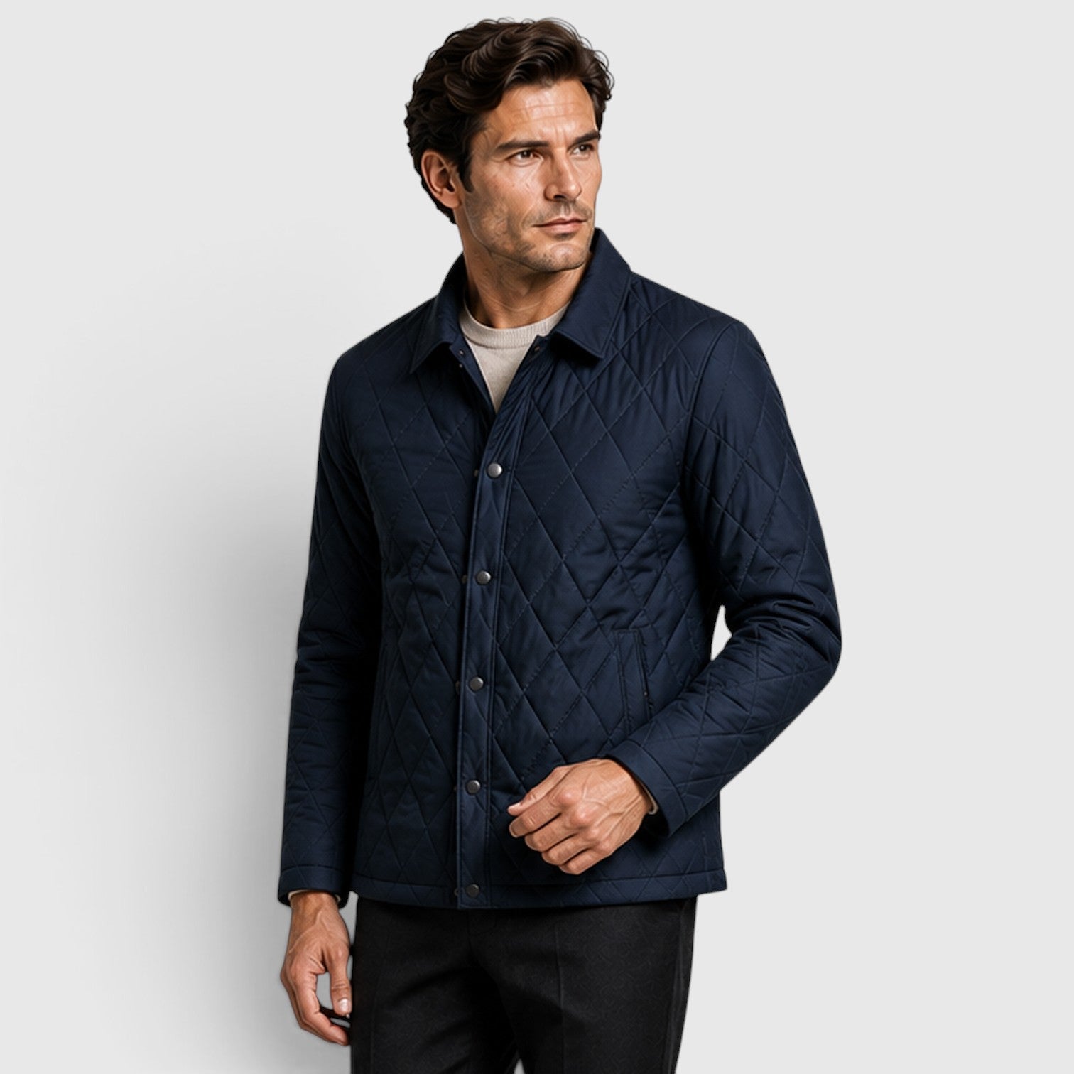 Monvaline | Men’s Thick Puffer Jacket Loose Fit for Outdoor Wear
