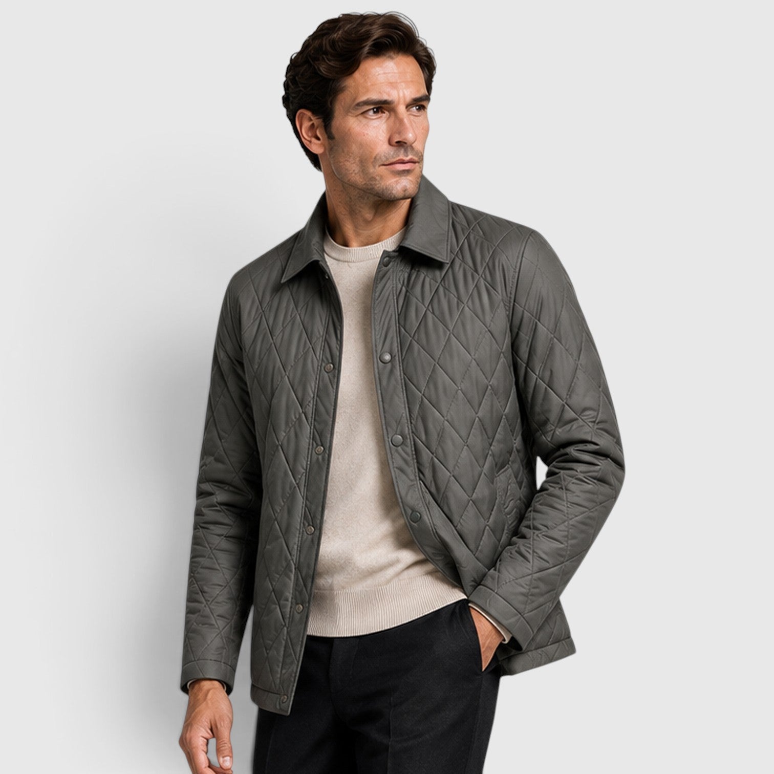 Monvaline | Men’s Thick Puffer Jacket Loose Fit for Outdoor Wear