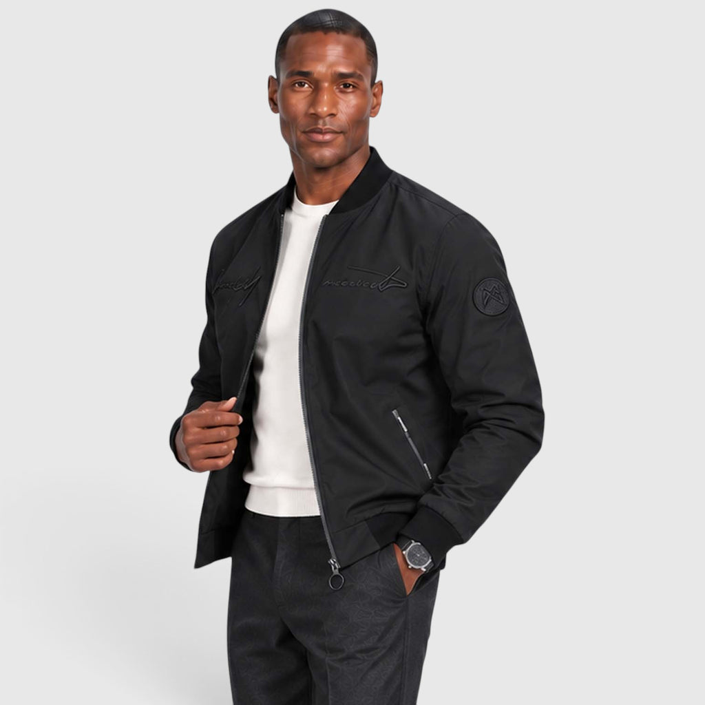 Monvaline | Men’s Vintage Embroidered Jacket for Casual Outdoor Wear