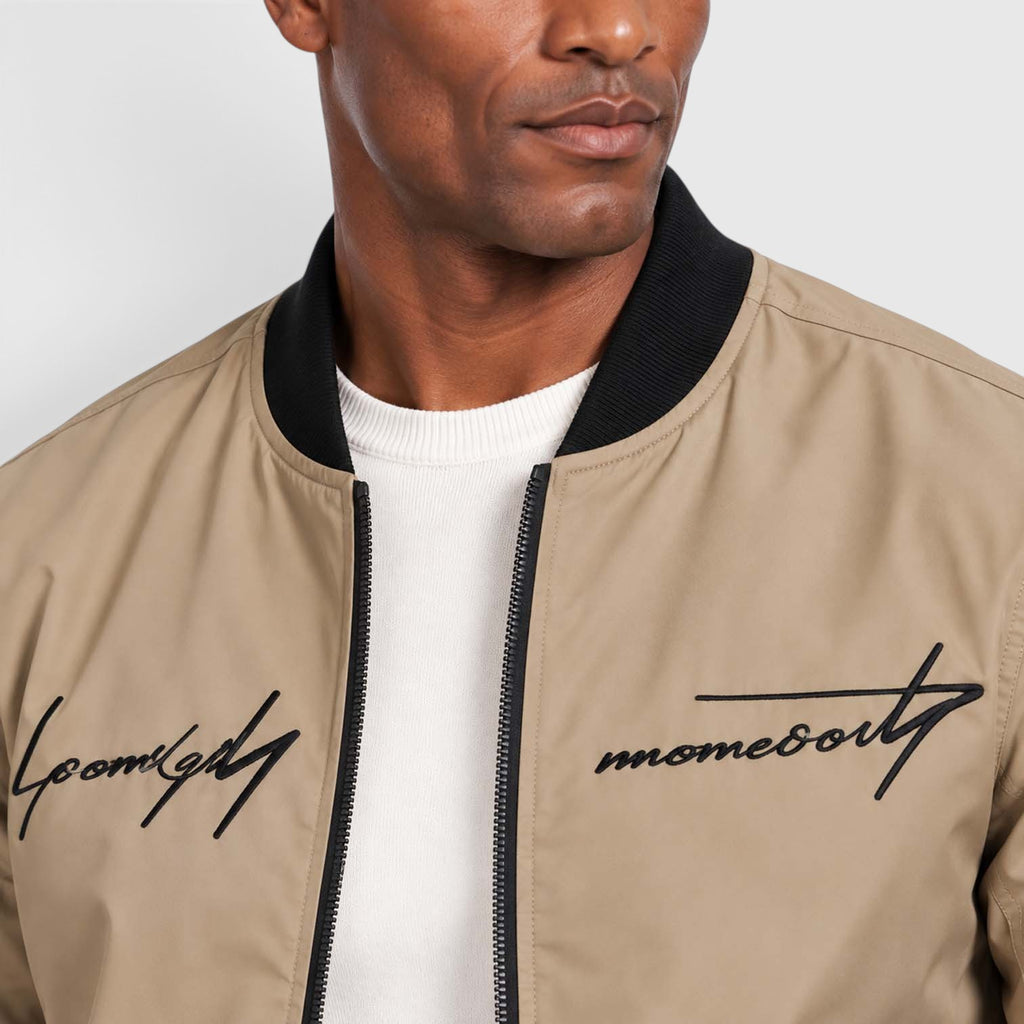 Monvaline | Men’s Vintage Embroidered Jacket for Casual Outdoor Wear