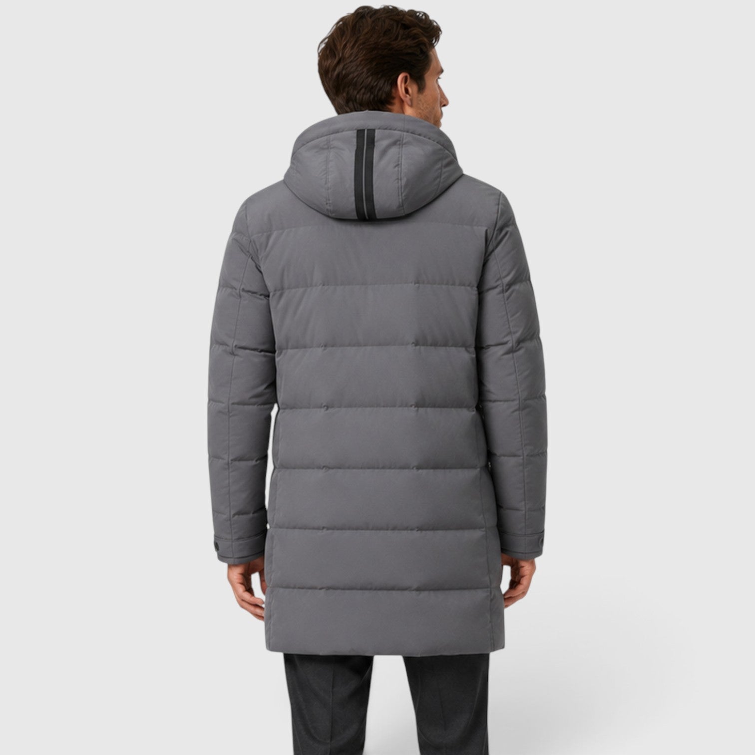 Monvaline | Men’s Warm Hooded Parka – Thick Cotton Padded Winter Jacket