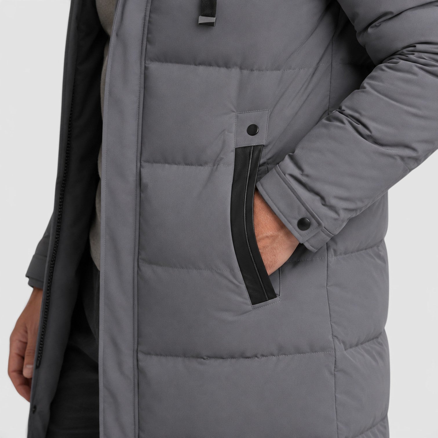 Monvaline | Men’s Warm Hooded Parka – Thick Cotton Padded Winter Jacket