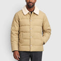Monvaline | Men’s Warm Puffer Jacket with Shearling Collar