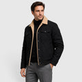 Monvaline | Men's Borg Collar Jacket – Warm Lined Casual Jacket