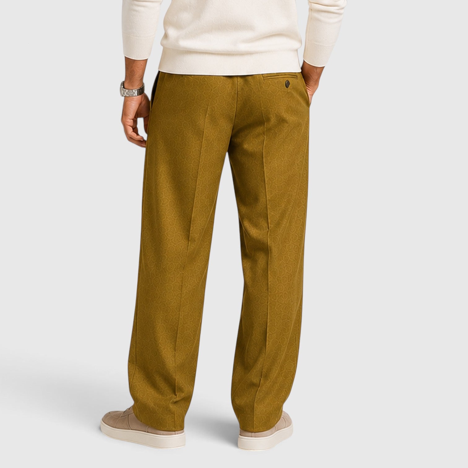 Monvaline | Men’s Wide Leg Drawstring Trousers – Relaxed Fit