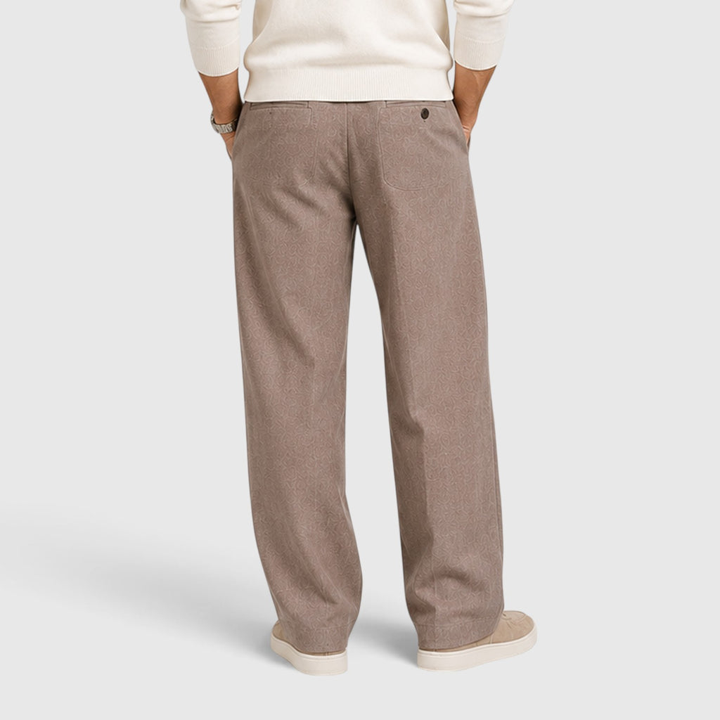 Monvaline | Men’s Wide Leg Drawstring Trousers – Relaxed Fit