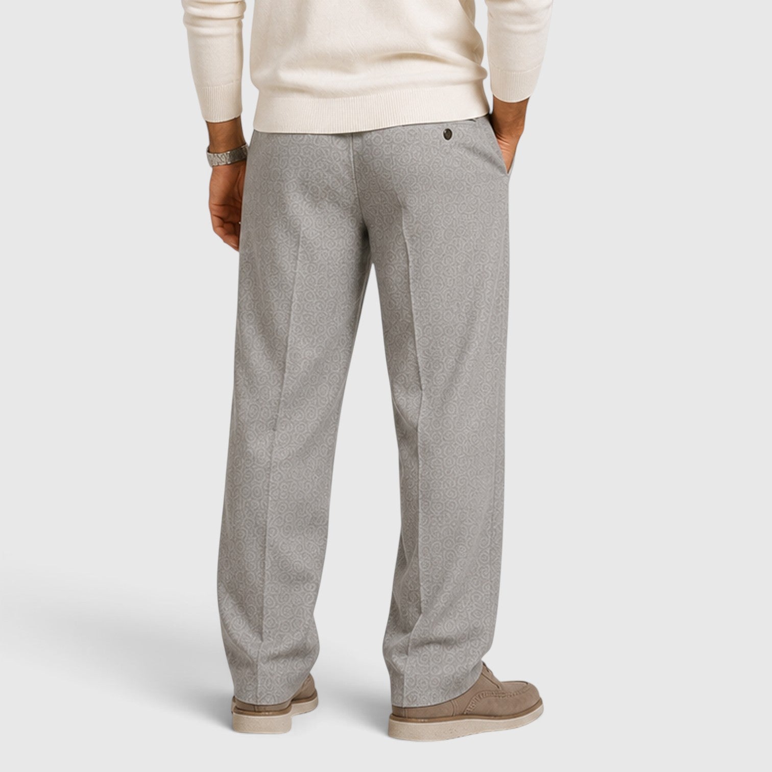 Monvaline | Men’s Wide Leg Drawstring Trousers – Relaxed Fit