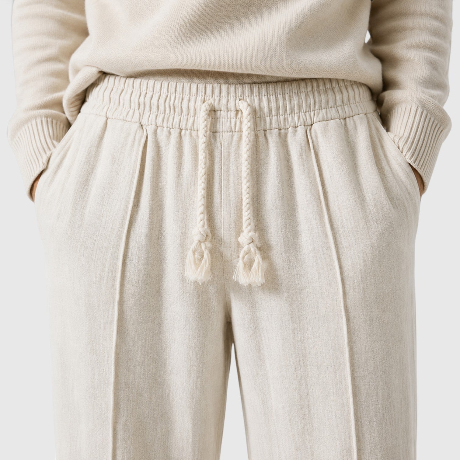 Monvaline | Men’s Wide Leg Sweatpants – Relaxed Drawstring Fit