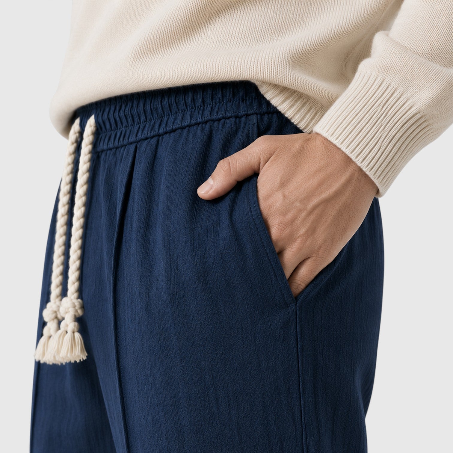 Monvaline | Men’s Wide Leg Sweatpants – Relaxed Drawstring Fit