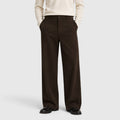 Monvaline | Men’s Wide Leg Trousers with Elastic Waistband for Comfort