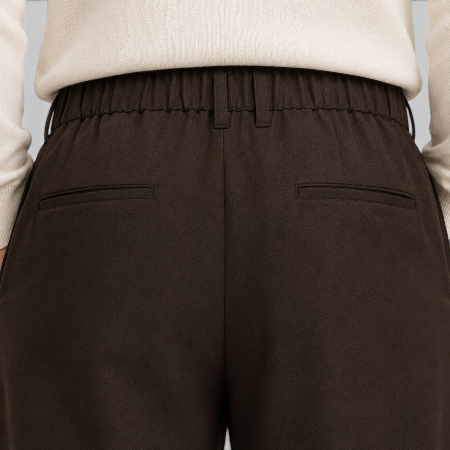 Monvaline | Men’s Wide Leg Trousers with Elastic Waistband for Comfort