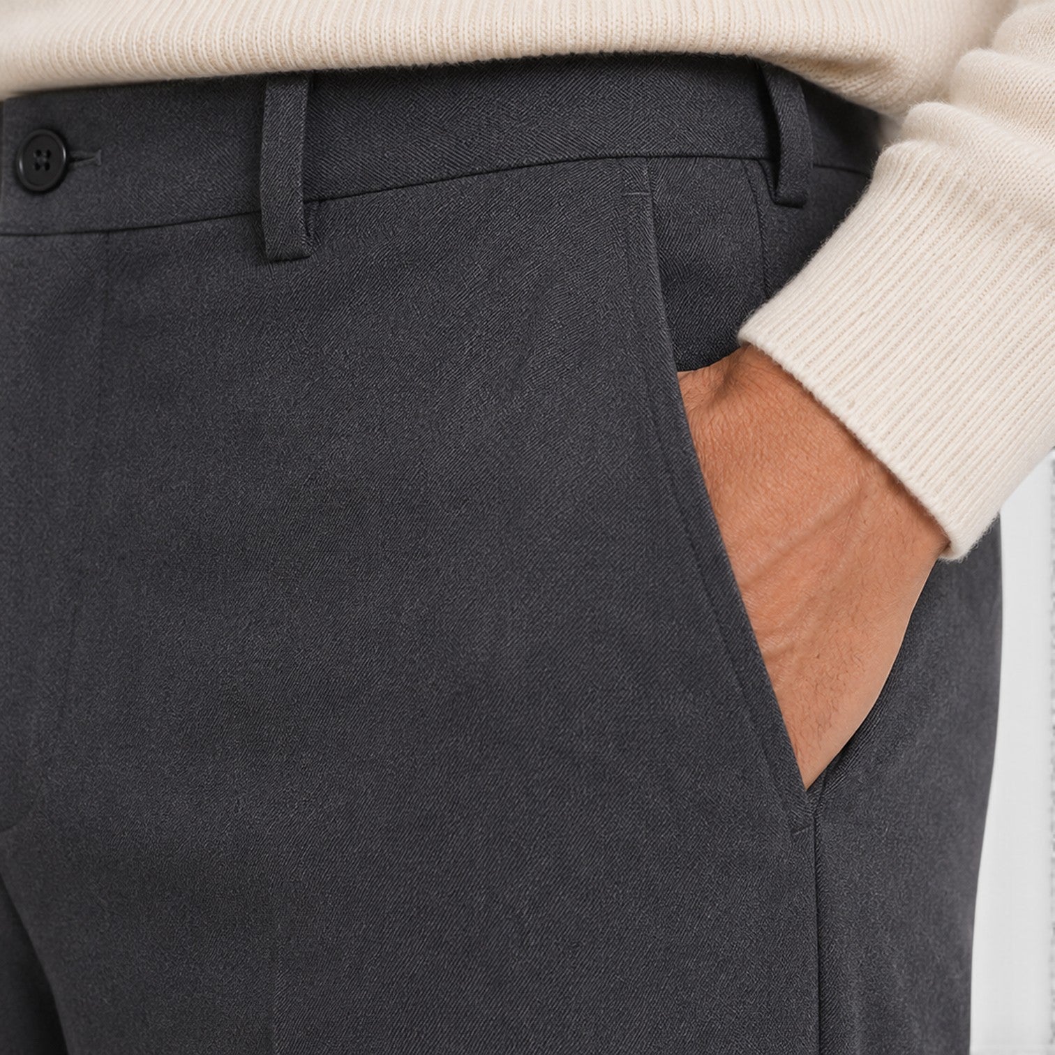 Monvaline | Men’s Wide Leg Trousers with Elastic Waistband for Comfort