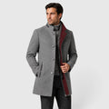 Monvaline | Men’s Wool Blend Pea Coat for Formal and Smart Casual Wear