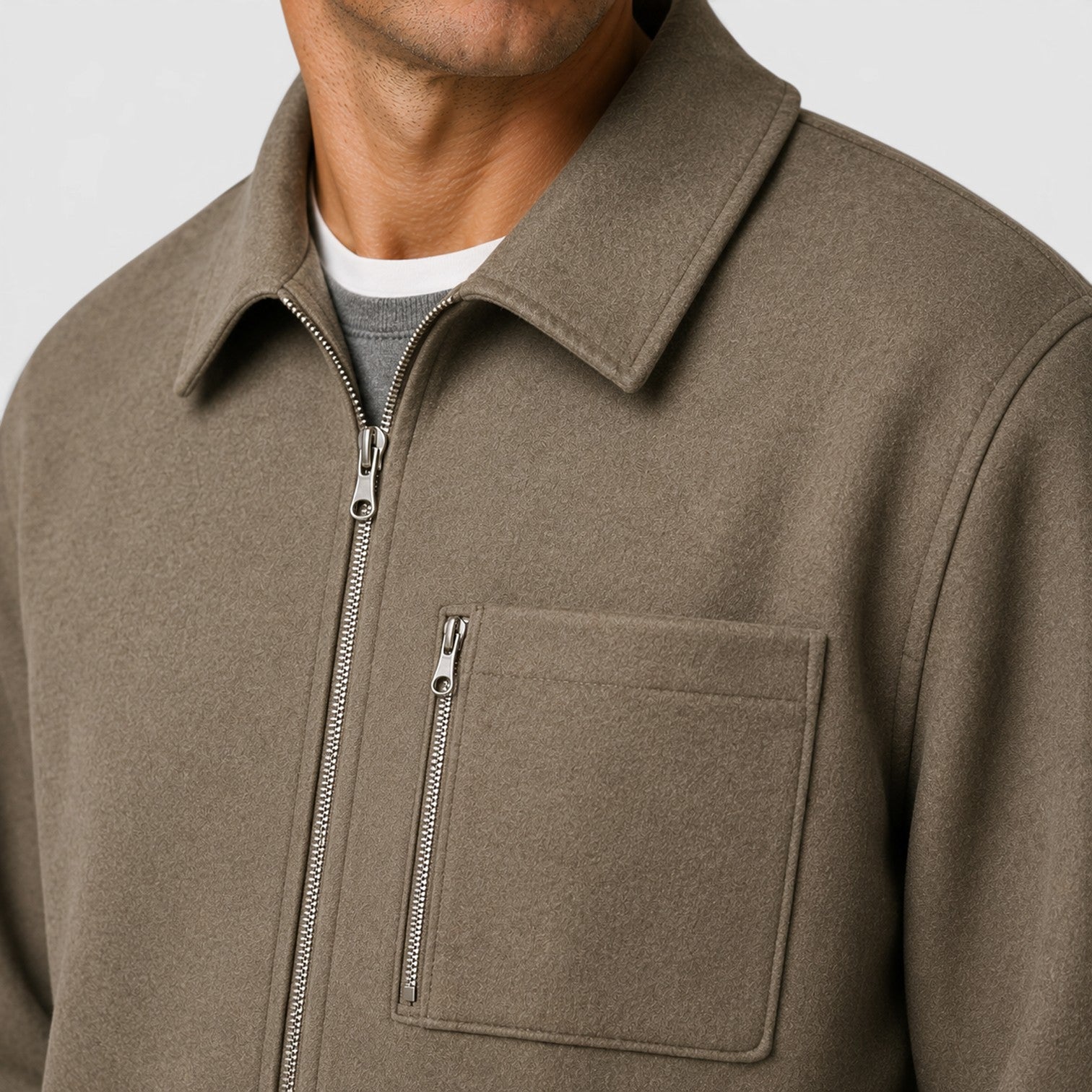 Monvaline | Men’s Zip Jacket & Trousers Two-Piece Set
