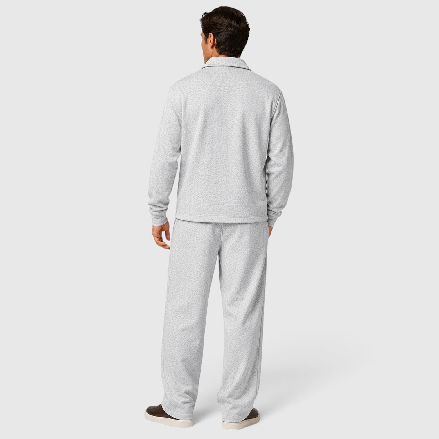 Monvaline | Men’s Zip Jacket & Trousers Two-Piece Set
