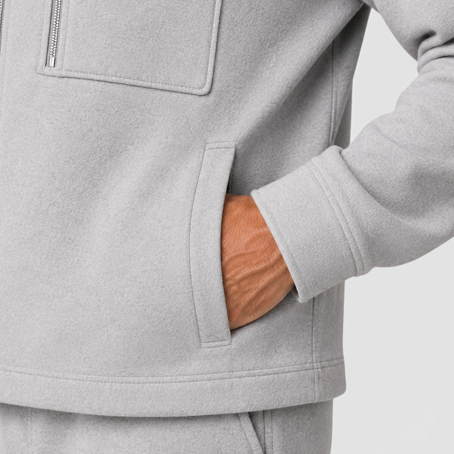 Monvaline | Men’s Zip Jacket & Trousers Two-Piece Set