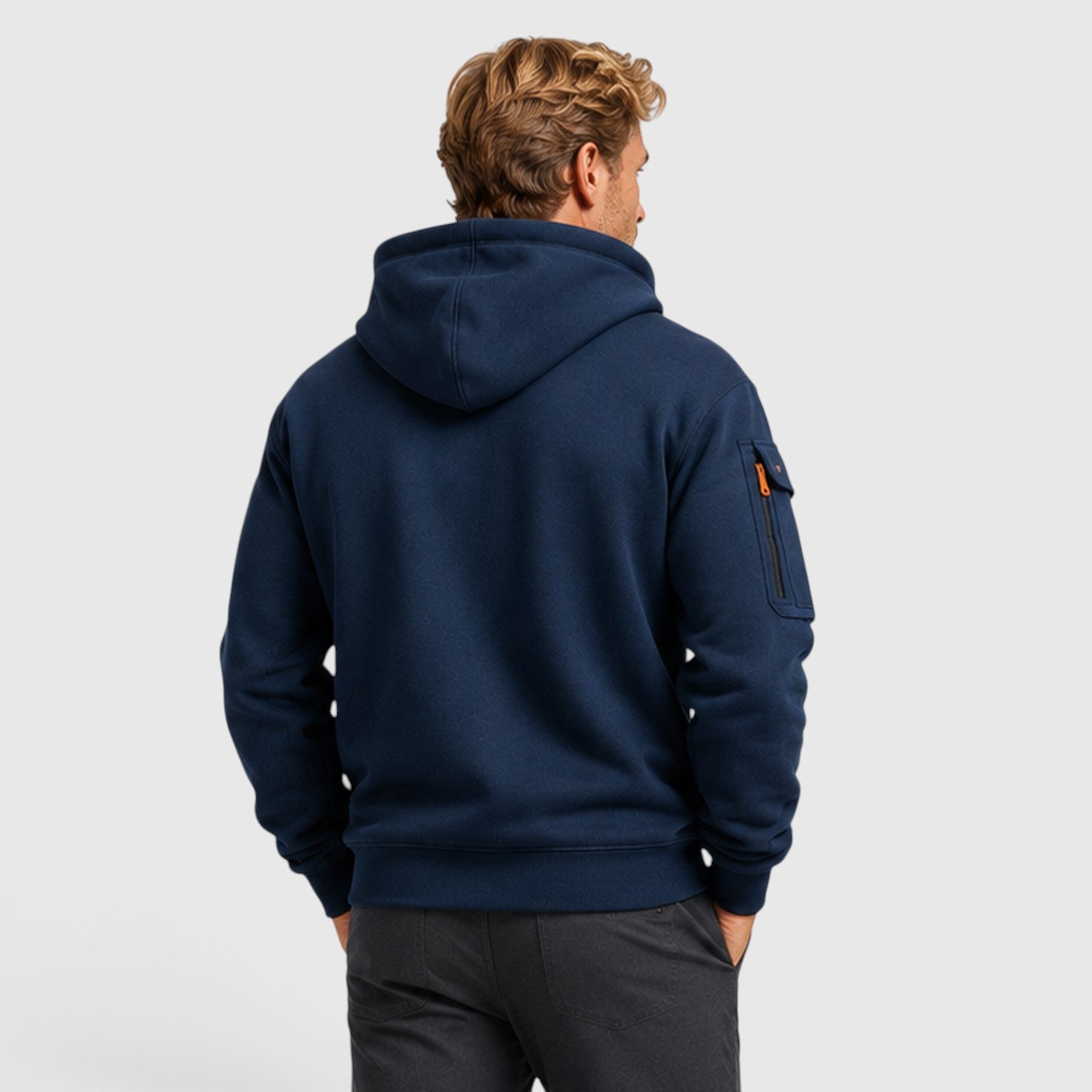 Monvaline | Men’s Zip Up Hoodie with Pockets for Everyday Casual Wear