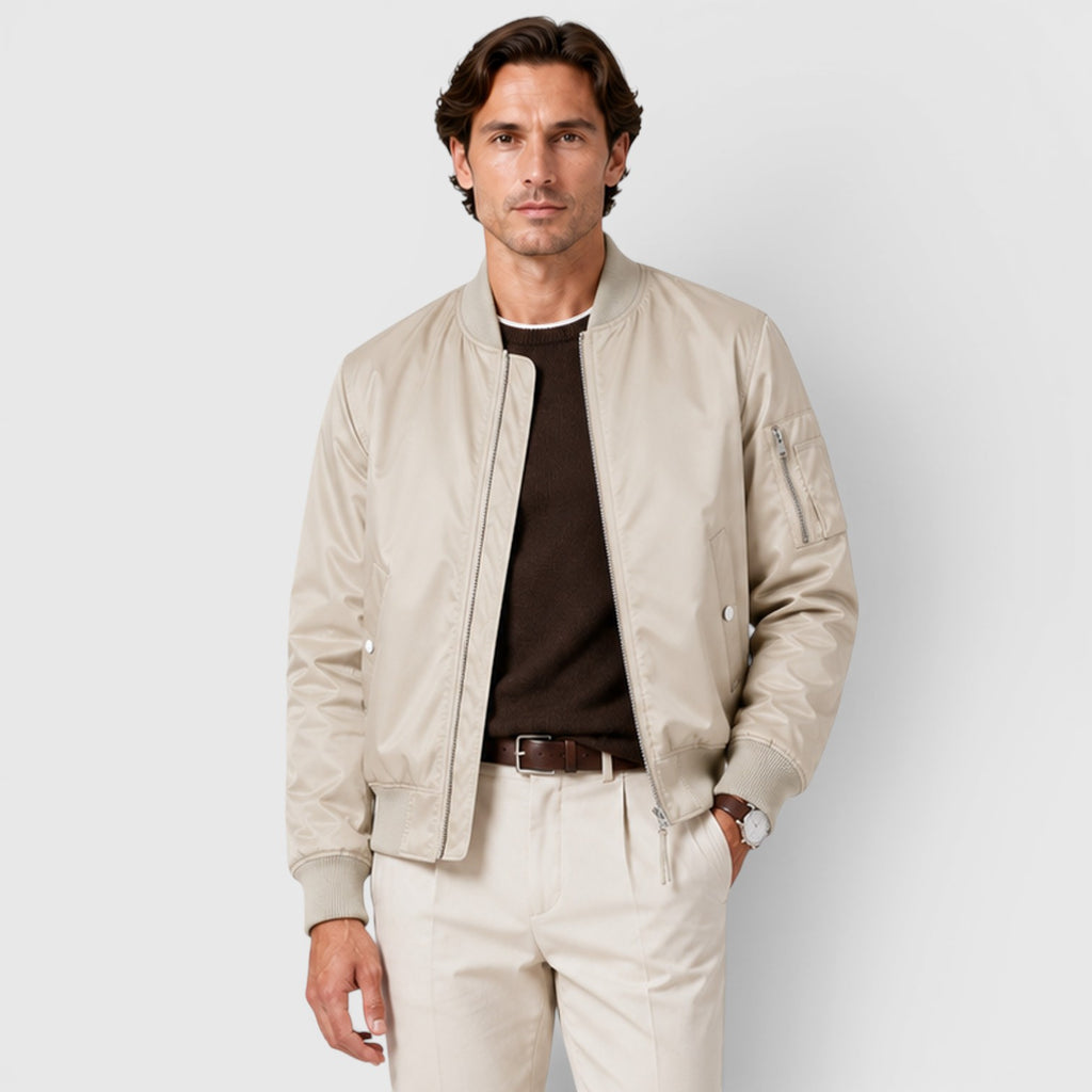 Monvaline | Men's Bomber Jacket for Casual Everyday Outfits