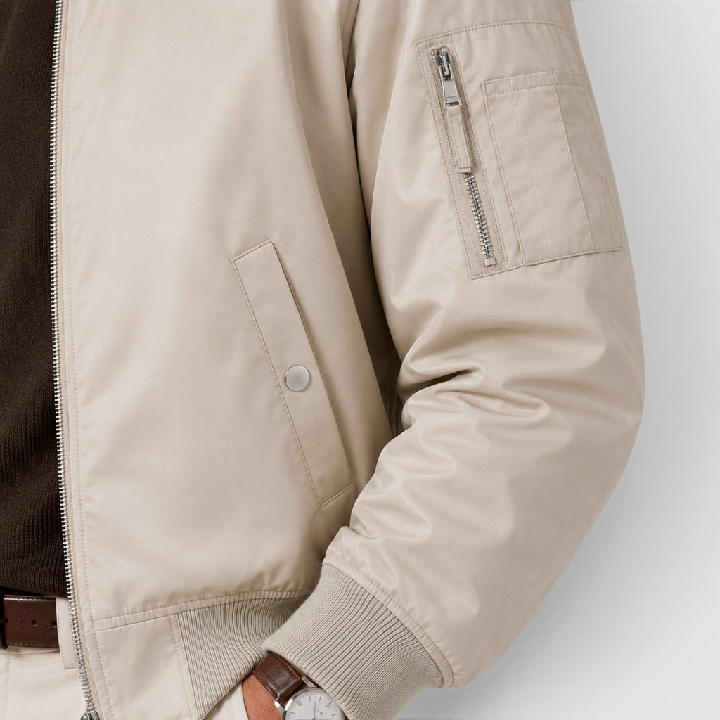 Monvaline | Men's Bomber Jacket for Casual Everyday Outfits