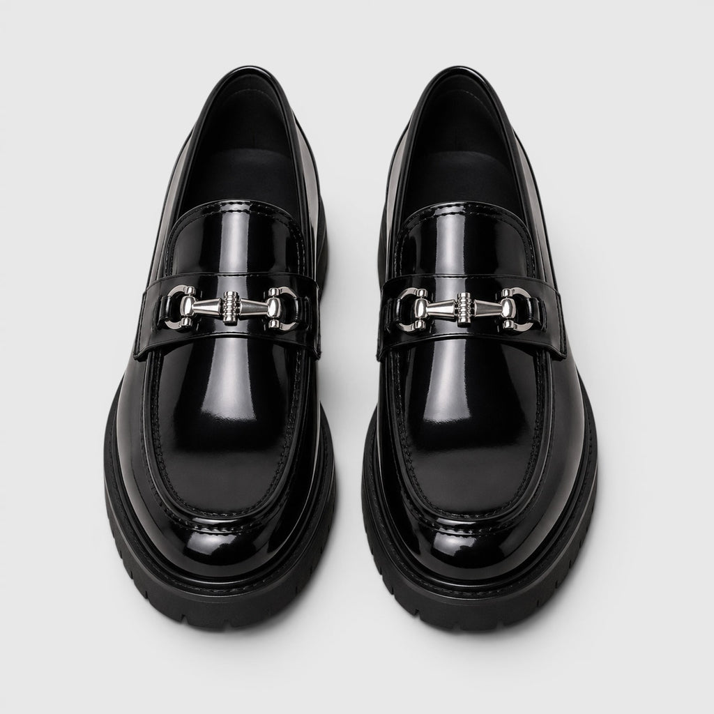 Monvaline | Men's British Slip-On Casual Chunky Sole Loafers