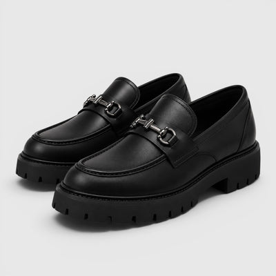 Monvaline | Men's British Slip-On Casual Chunky Sole Loafers