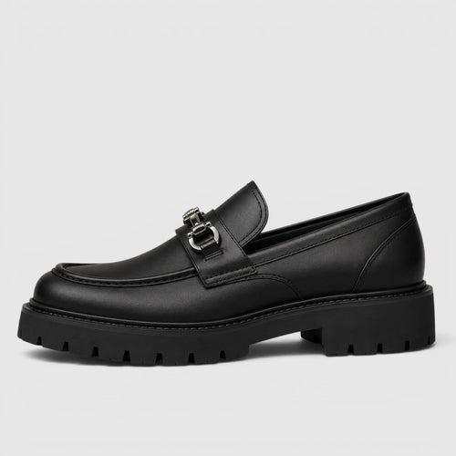 Monvaline | Men's British Slip-On Casual Chunky Sole Loafers