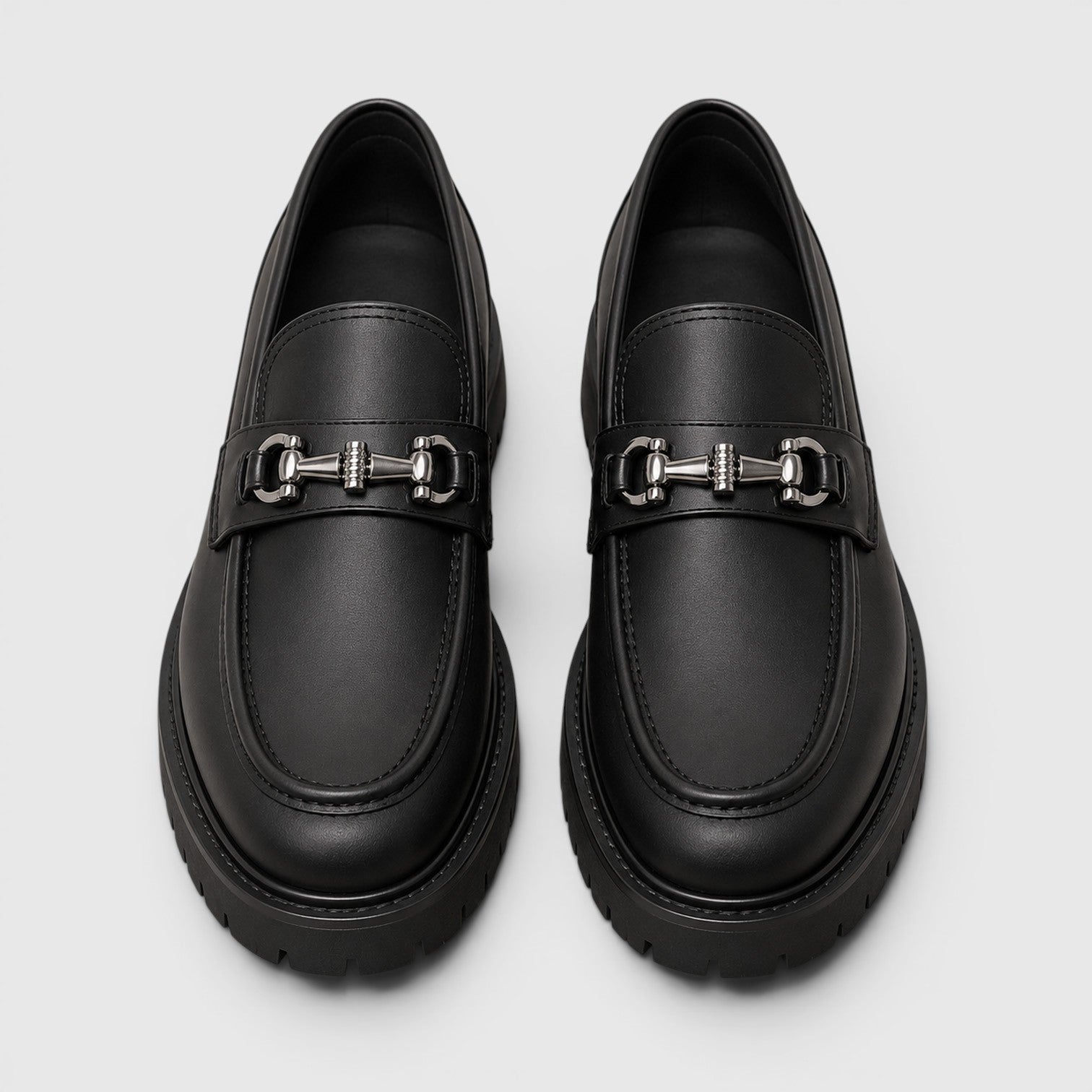 Monvaline | Men's British Slip-On Casual Chunky Sole Loafers