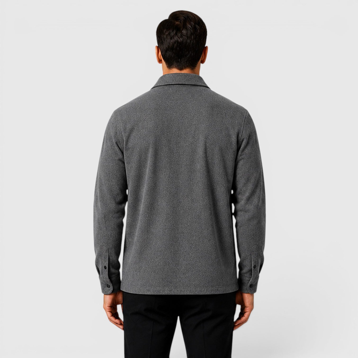 Monvaline | Men's Brushed Long Sleeve Overshirt Regular Fit for Smart Casual Wear