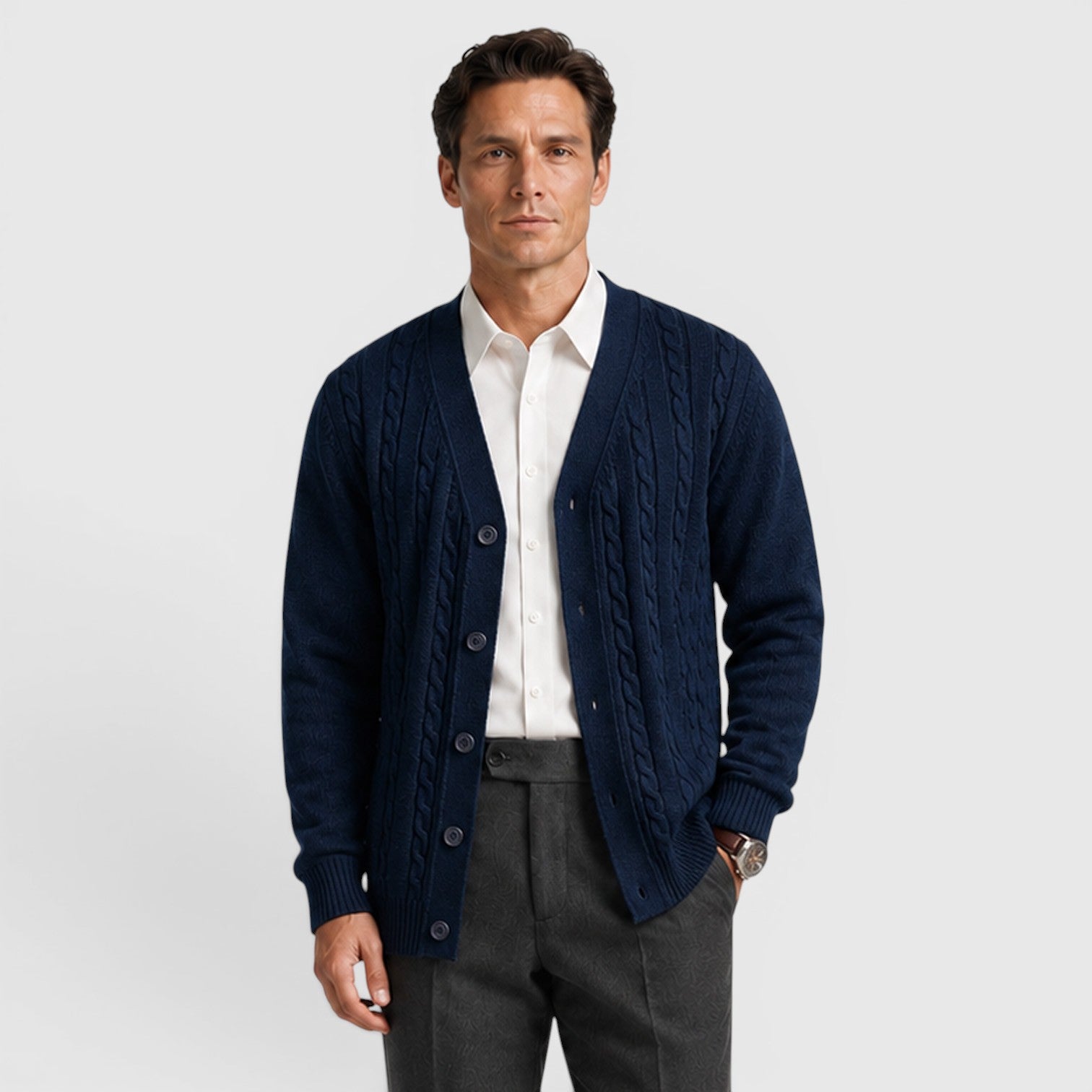 Monvaline | Men's Button Cardigan for Everyday Casual Wear