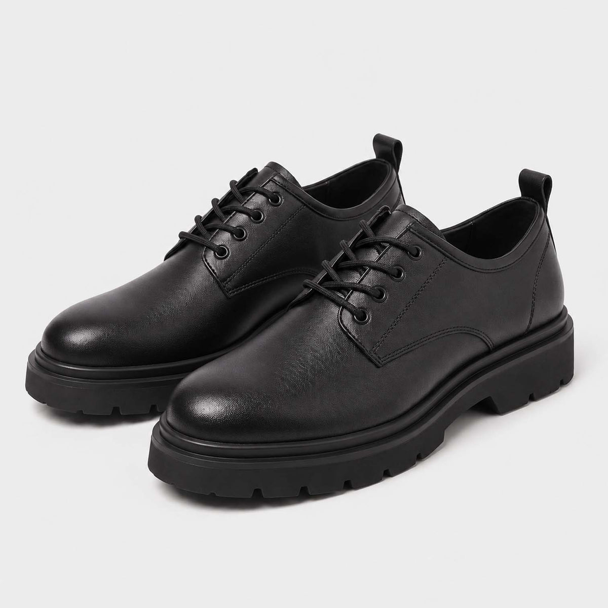 Monvaline | Men's Casual Derby Shoes with Chunky Sole