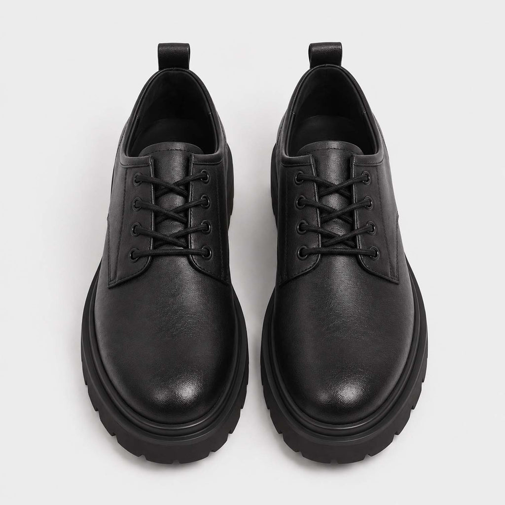 Monvaline | Men's Casual Derby Shoes with Chunky Sole