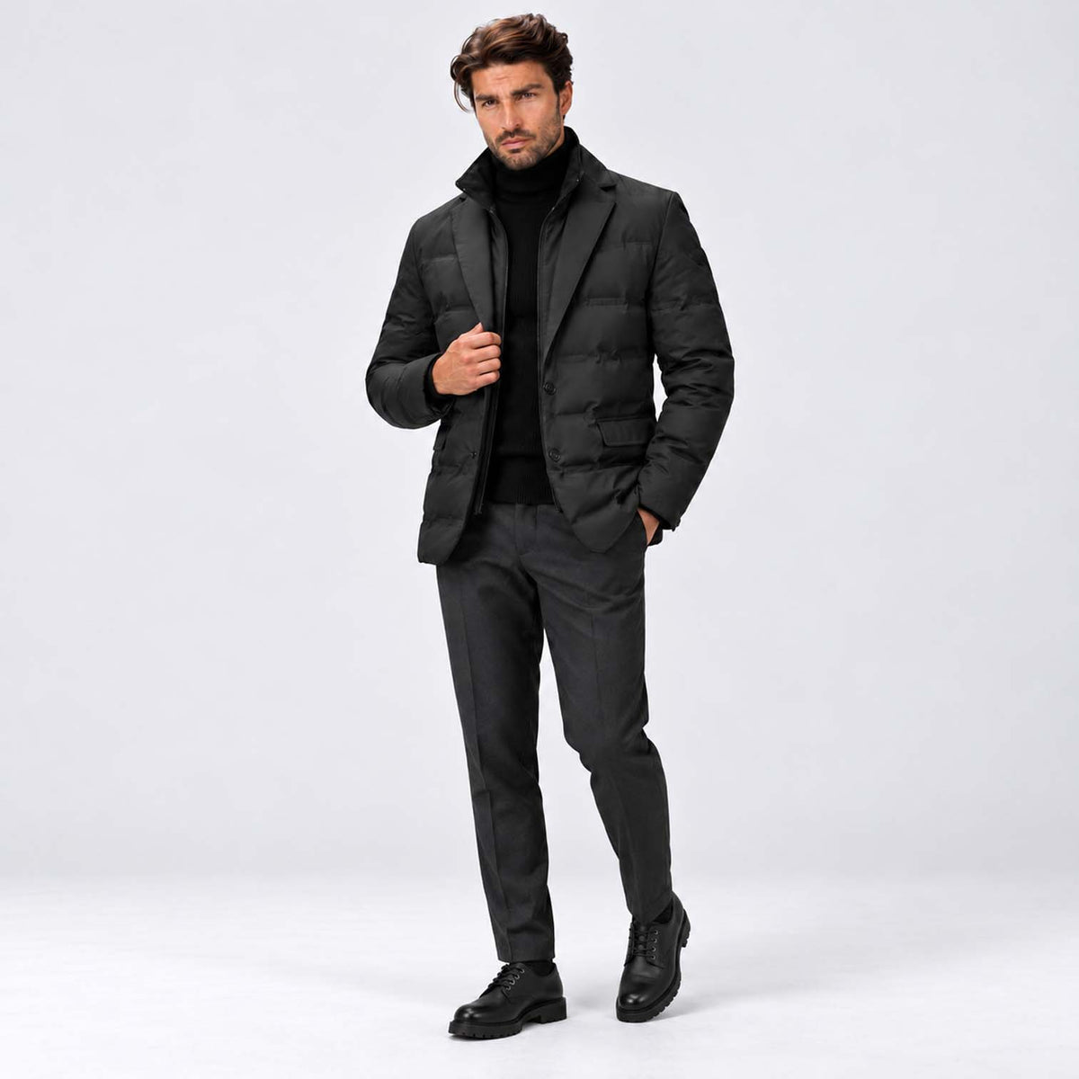 Monvaline | Men's Casual Derby Shoes with Chunky Sole