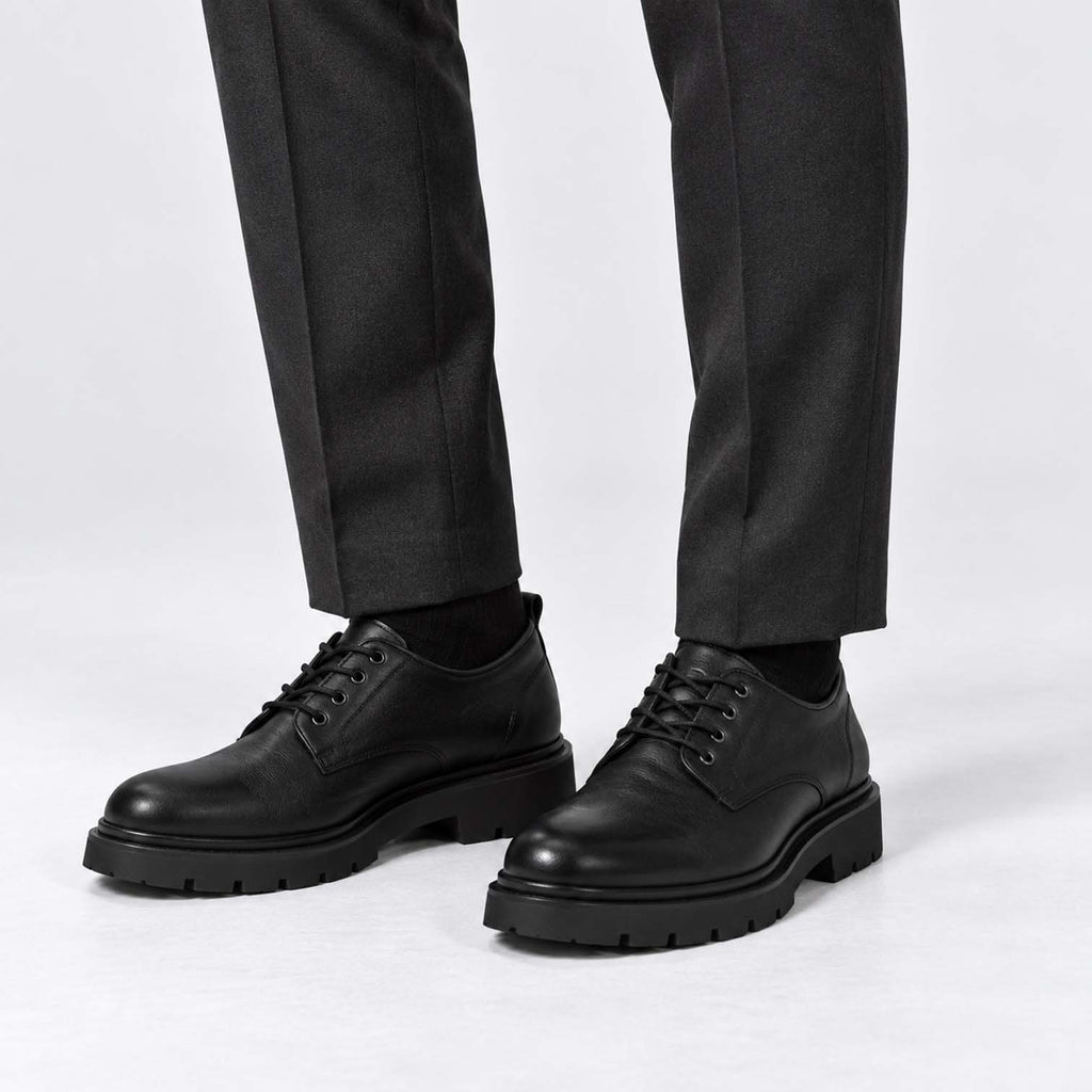 Monvaline | Men's Casual Derby Shoes with Chunky Sole