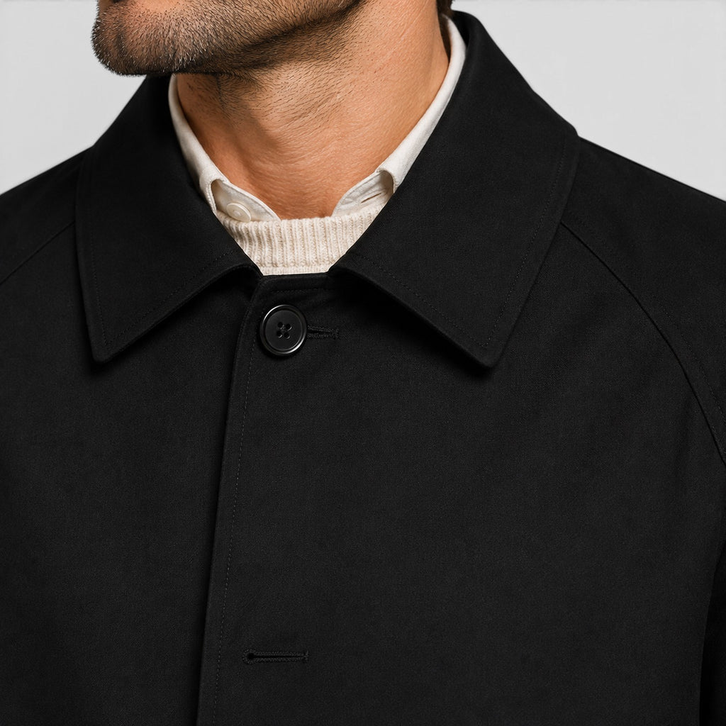Monvaline | Men's Casual Mid-Length Trench Coat – Warm Casual Outerwear