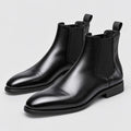 Monvaline | Men's Faux Leather Chelsea Boots Classic Slip-On