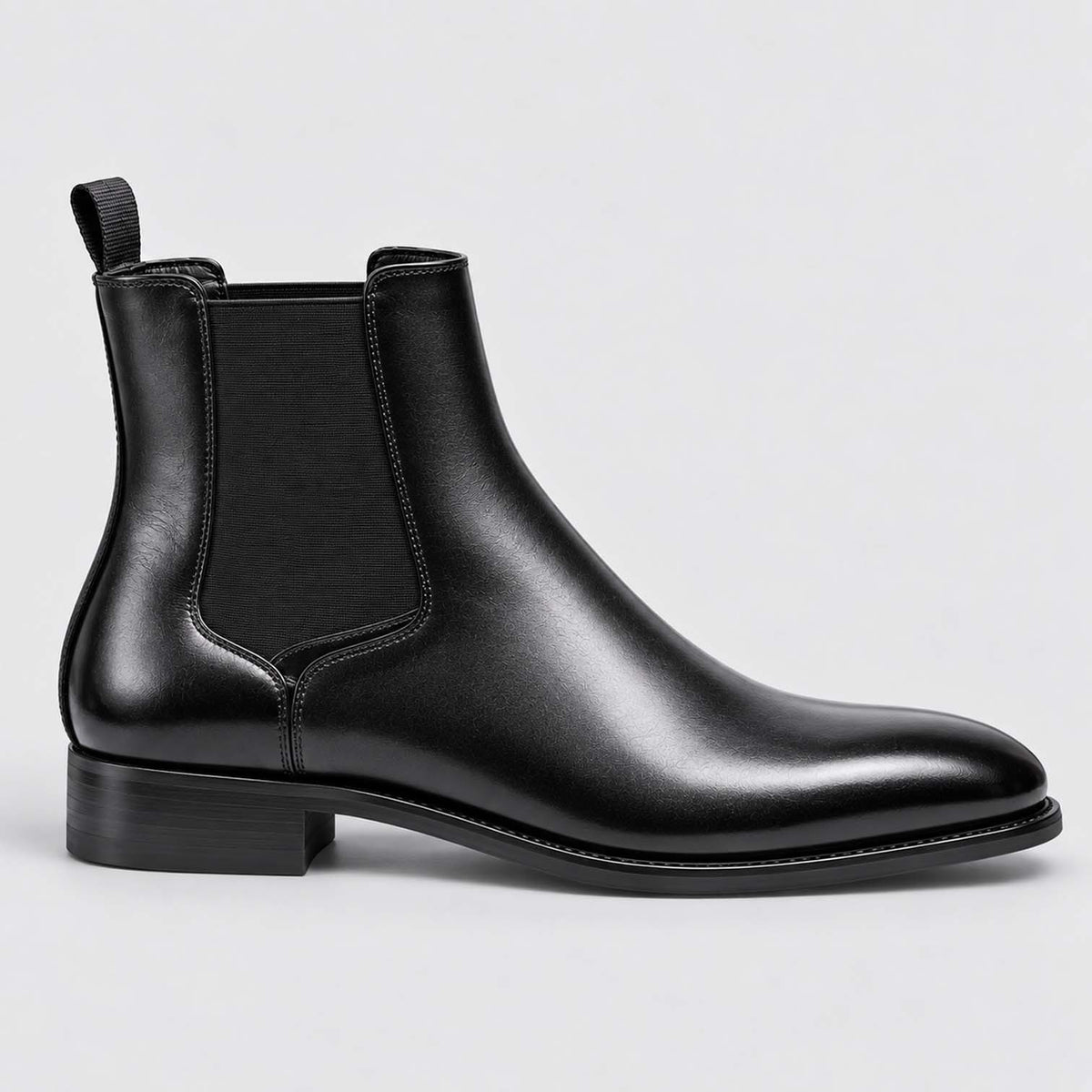 Monvaline | Men's Faux Leather Chelsea Boots Classic Slip-On