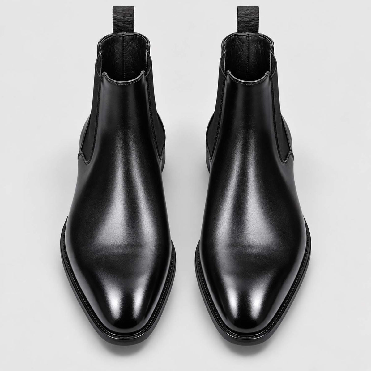 Monvaline | Men's Faux Leather Chelsea Boots Classic Slip-On