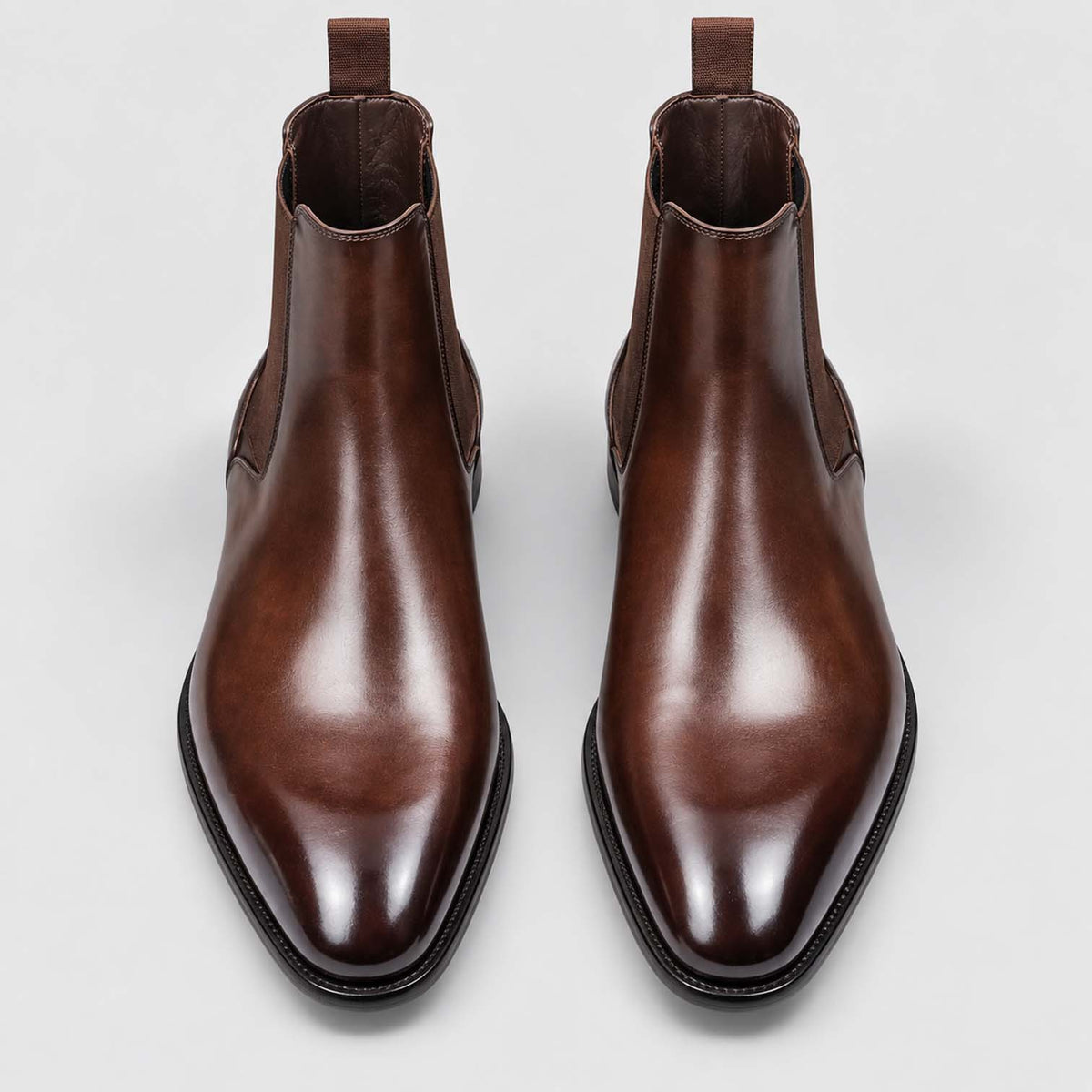Monvaline | Men's Faux Leather Chelsea Boots Classic Slip-On