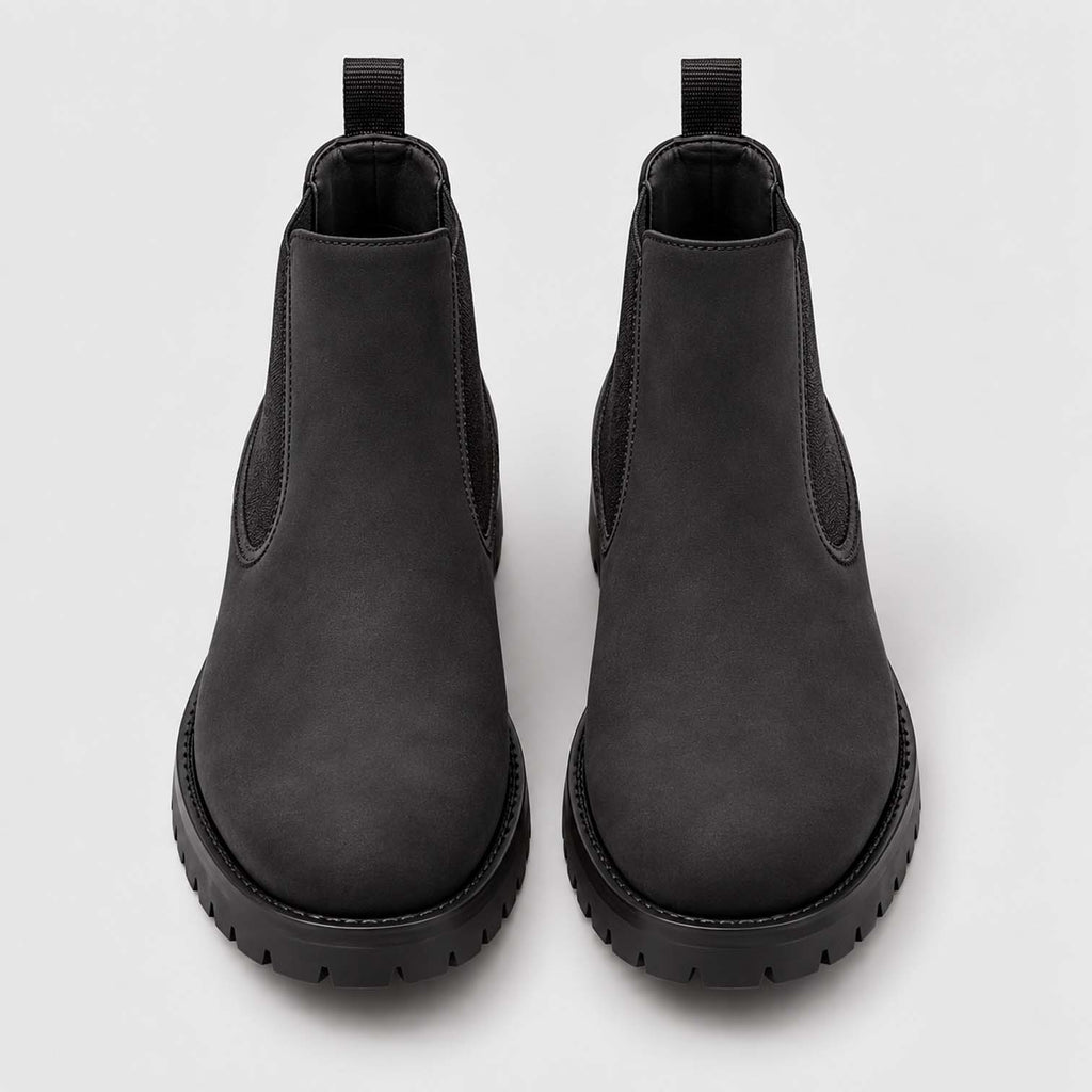 Monvaline | Men's Chelsea Boots – Slip-On Leather, All-Day Comfort