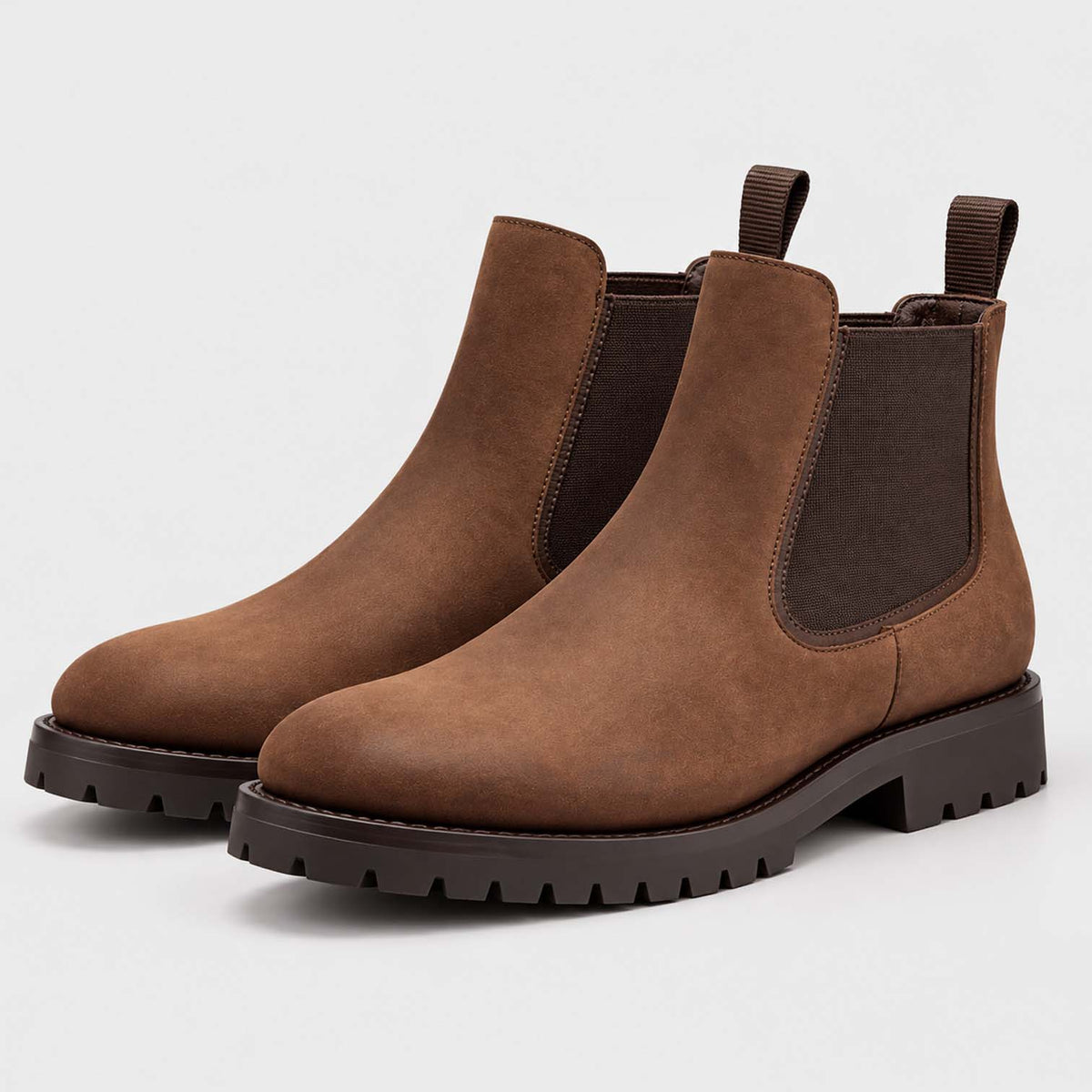 Monvaline | Men's Chelsea Boots – Slip-On Leather, All-Day Comfort