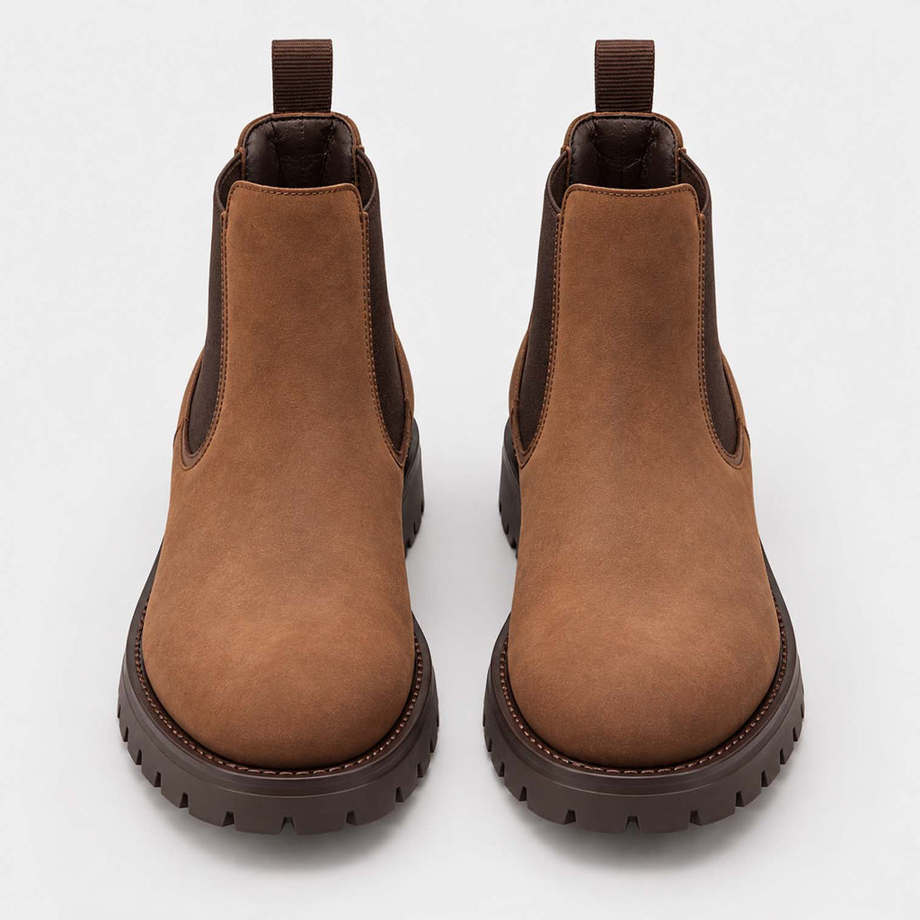 Monvaline | Men's Chelsea Boots – Slip-On Leather, All-Day Comfort