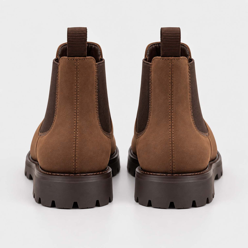 Monvaline | Men's Chelsea Boots – Slip-On Leather, All-Day Comfort