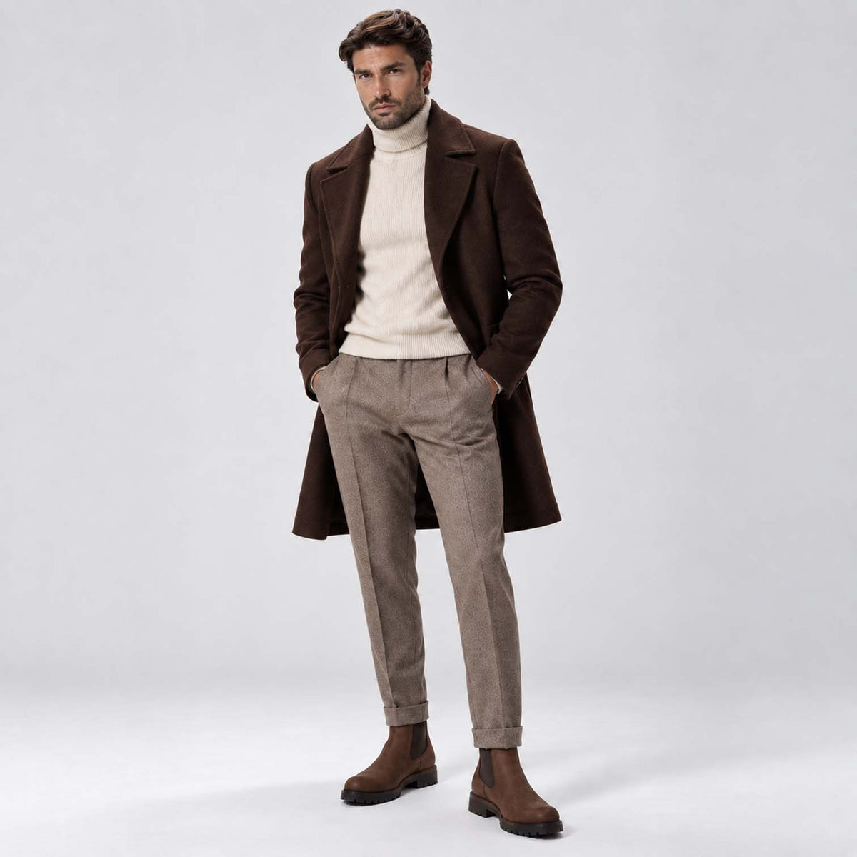 Monvaline | Men's Chelsea Boots – Slip-On Leather, All-Day Comfort