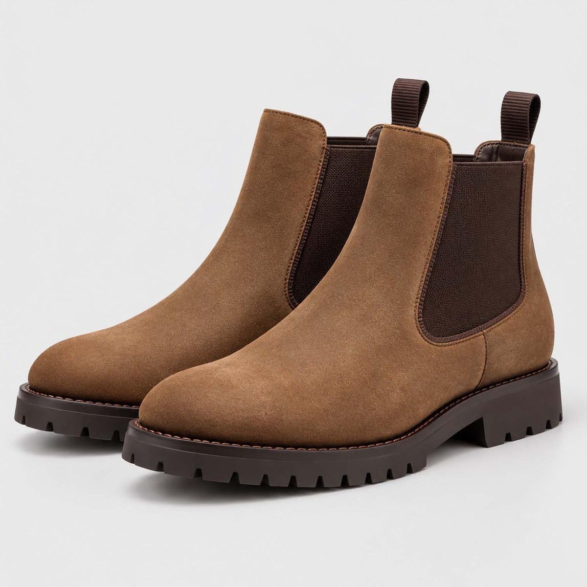 Monvaline | Men's Chelsea Boots – Slip-On Leather, All-Day Comfort