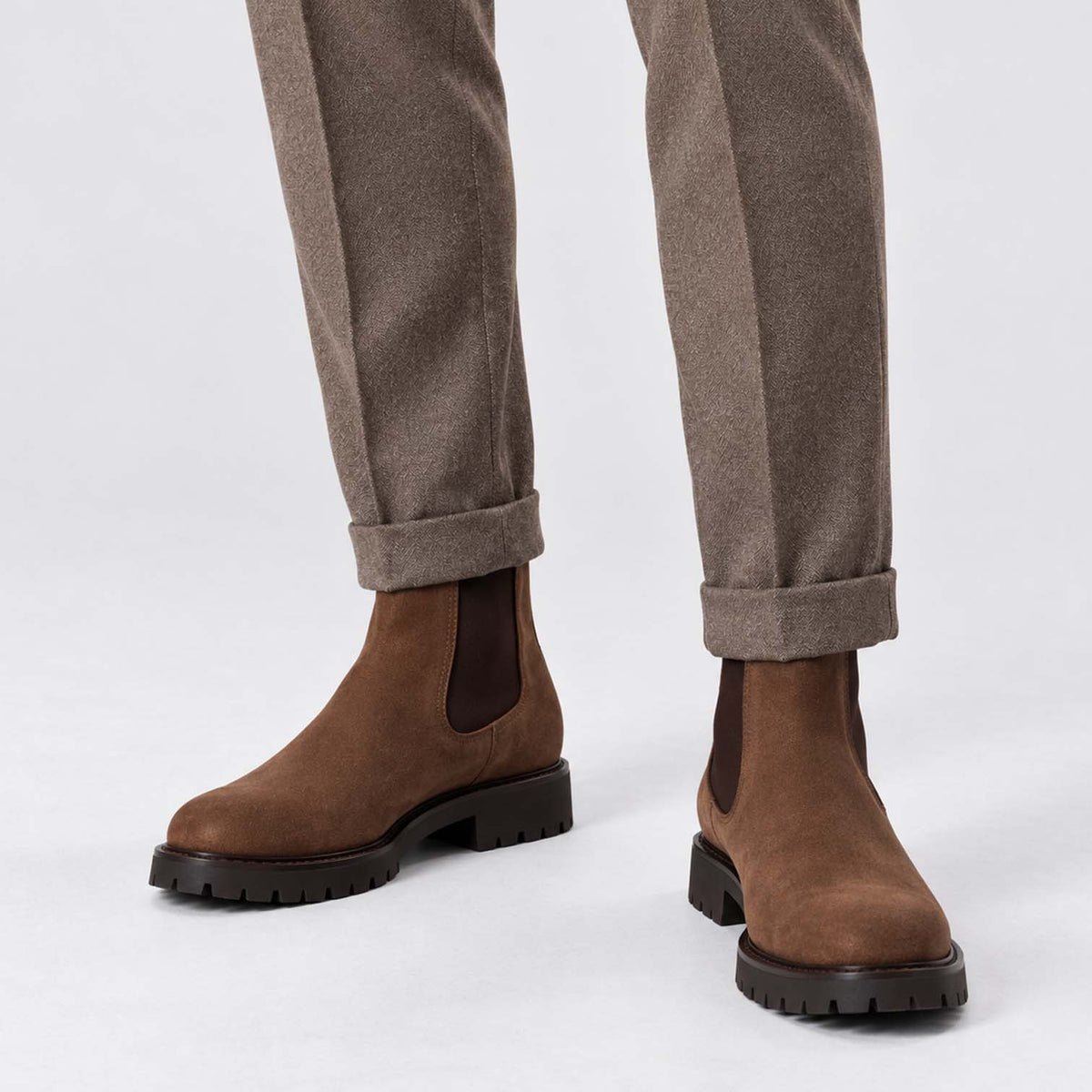 Monvaline | Men's Chelsea Boots – Slip-On Leather, All-Day Comfort